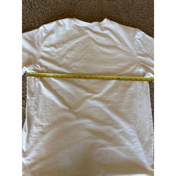 Vintage Land’s End USA Made Rhino Artwork White Large T-Shirt - Picture 8 of 9